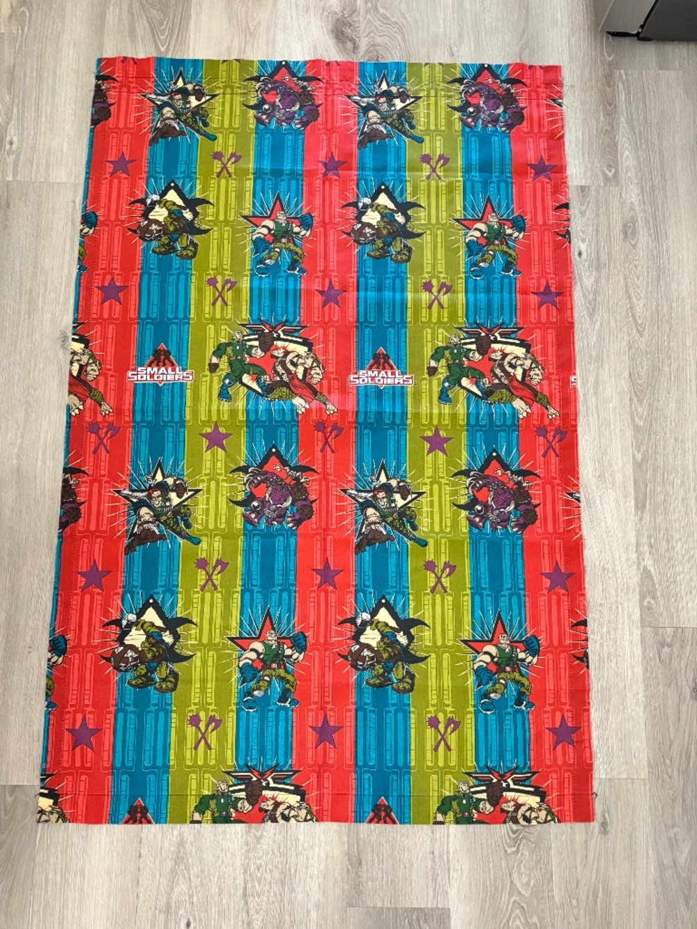 VINTAGE 1998 Small Soldiers Movie Kids Bedroom Window Curtains Drapes SET of 2